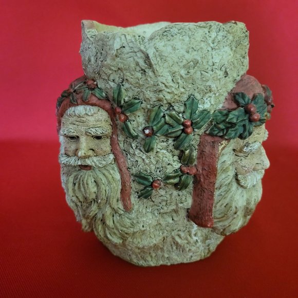Vintage House of Lloyd Santa Father Resin Candle Holder 1995 - Picture 6 of 12